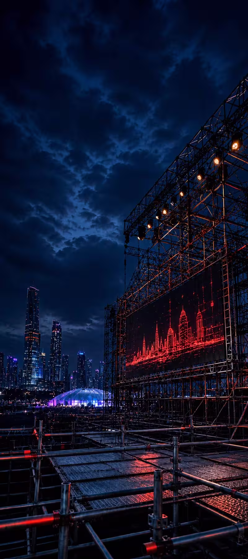 F1 scaffolding tower